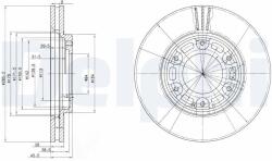 DELPHI Brzdový kotúč DELPHI BG3193 (BG3193)