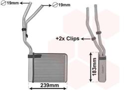 VAN WEZEL Výmenník tepla vnútorného kúrenia VAN WEZEL 18006364 (18006364)
