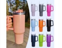 Pronett Thermo bögre füllel és szívószállal, rozsdamentes acél, 1200 ml, (XJ5555_4)