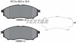 TEXTAR Sada brzdových platničiek kotúčovej brzdy TEXTAR 2369801 (2369801)