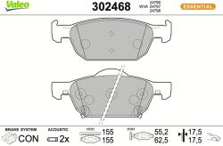 VALEO Sada brzdových platničiek kotúčovej brzdy VALEO 302468 (302468)