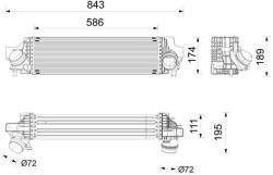 MAHLE Chladič plniaceho vzduchu MAHLE CI 735 000P (CI 735 000P)