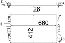 MAHLE Chladič plniaceho vzduchu MAHLE CI 335 000S (CI 335 000S)