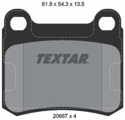 TEXTAR Sada brzdových platničiek kotúčovej brzdy TEXTAR 2068703 (2068703)