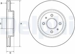 DELPHI Brzdový kotúč DELPHI BG4743C (BG4743C)