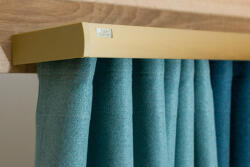  2 soros előlapos pezsgő színű alumínium sín tartozékokkal - 180 cm