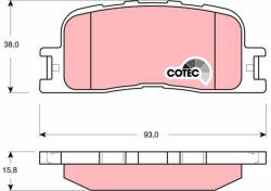 TRW Sada brzdových platničiek kotúčovej brzdy TRW GDB3374 (GDB3374)