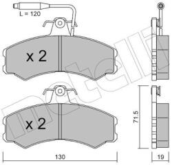 METELLI Sada brzdových platničiek kotúčovej brzdy METELLI 22-0031-0 (22-0031-0)