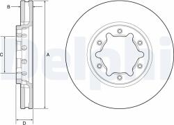 DELPHI Tarcza Ham. Nissan Patrol 00- (bg9179)