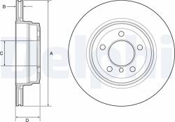 DELPHI Tarcza Ham. Bmw 7 E65 03- Tyl (bg4937c)