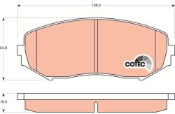 TRW Sada brzdových platničiek kotúčovej brzdy TRW GDB3443 (GDB3443)