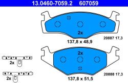 ATE Sada brzdových platničiek kotúčovej brzdy ATE 13.0460-7059.2 (13.0460-7059.2)