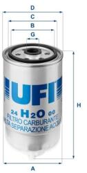 UFI Palivový filter UFI 24. H2O. 00 (24.H2O.00)