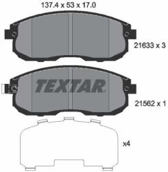 TEXTAR Sada brzdových platničiek kotúčovej brzdy TEXTAR 2163301 (2163301)