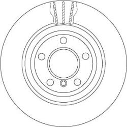 TRW Brzdový kotúč TRW DF6617S (DF6617S)