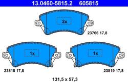ATE Sada brzdových platničiek kotúčovej brzdy ATE 13.0460-5815.2 (13.0460-5815.2)