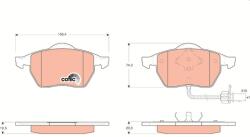 TRW Sada brzdových platničiek kotúčovej brzdy TRW GDB1440 (GDB1440)