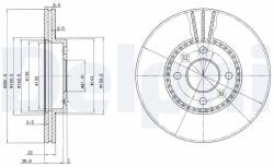 DELPHI Tarcza Ham. Renault Laguna (bg2693)