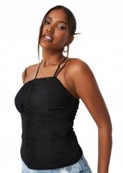 Missguided Fekete Chiffon Felső Xxh mdn Xxs