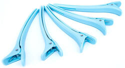 HairExtensionShop Professzionális Hajelválasztó Csipesz 12cm Kék Hajhosszabbításhoz és Hajformázáshoz Ideális 1db