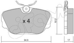 CIFAM Sada brzdových platničiek kotúčovej brzdy CIFAM 822-042-0 (822-042-0)