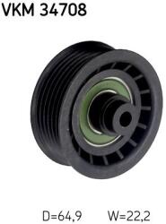 SKF Vratná/vodiaca kladka rebrovaného klinového remeňa SKF VKM 34708 (VKM 34708)