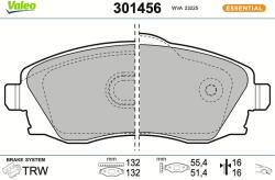 VALEO Sada brzdových platničiek kotúčovej brzdy VALEO 301456 (301456)