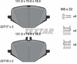 TEXTAR Sada brzdových platničiek kotúčovej brzdy TEXTAR 2271701 (2271701)