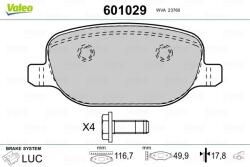 VALEO Sada brzdových platničiek kotúčovej brzdy VALEO 601029 (601029)