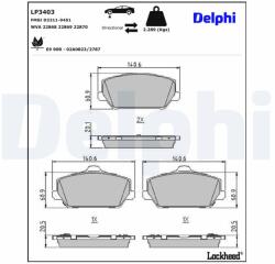 DELPHI Klocki Ham. Hyundai I30 16- Mando (lp3403)