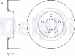 DELPHI Tarcza Ham. Mercedes Slk R172 11- Tyl (bg4790c)