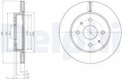 DELPHI Tarcza Ham. Subaru Justy 07- (bg4128)