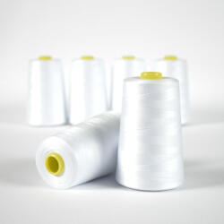 Takoy Overlock / coverlock ață poliester NTF 5000 culoare albă