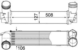 MAHLE Chladič plniaceho vzduchu MAHLE CI 490 000S (CI 490 000S)