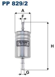 FILTRON Palivový filter FILTRON PP 829/2 (PP 829/2)