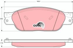 TRW Sada brzdových platničiek kotúčovej brzdy TRW GDB1401 (GDB1401)