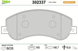 VALEO Sada brzdových platničiek kotúčovej brzdy VALEO 302337 (302337)