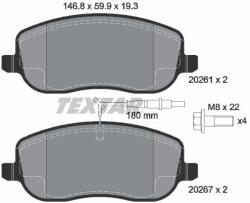 TEXTAR Sada brzdových platničiek kotúčovej brzdy TEXTAR 2026101 (2026101)