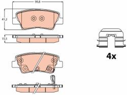 TRW Sada brzdových platničiek kotúčovej brzdy TRW GDB2173 (GDB2173)