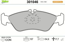 VALEO Sada brzdových platničiek kotúčovej brzdy VALEO 301046 (301046)