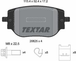 TEXTAR Sada brzdových platničiek kotúčovej brzdy TEXTAR 2062501 (2062501)