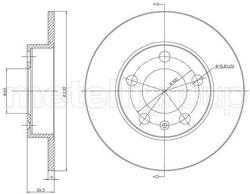 METELLI Brzdový kotúč METELLI 23-0366C (23-0366C)