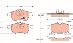 TRW Sada brzdových platničiek kotúčovej brzdy TRW GDB1350 (GDB1350)