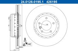 ATE Brzdový kotúč ATE 24.0126-0195.2 (24.0126-0195.2)