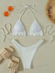 Shein Fehér Csíkos Fürdőruha Megkötős NJ4 jxh L