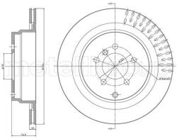 METELLI Brzdový kotúč METELLI 23-1731C (23-1731C)