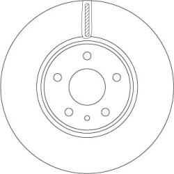 TRW Brzdový kotúč TRW DF6811 (DF6811)