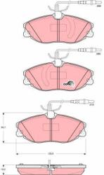 TRW Sada brzdových platničiek kotúčovej brzdy TRW GDB1423 (GDB1423)