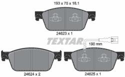 TEXTAR Sada brzdových platničiek kotúčovej brzdy TEXTAR 2462301 (2462301)