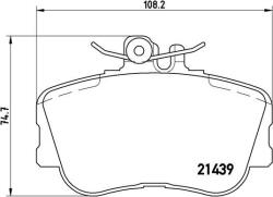 BREMBO Sada brzdových platničiek kotúčovej brzdy BREMBO P 06 017 (P 06 017)